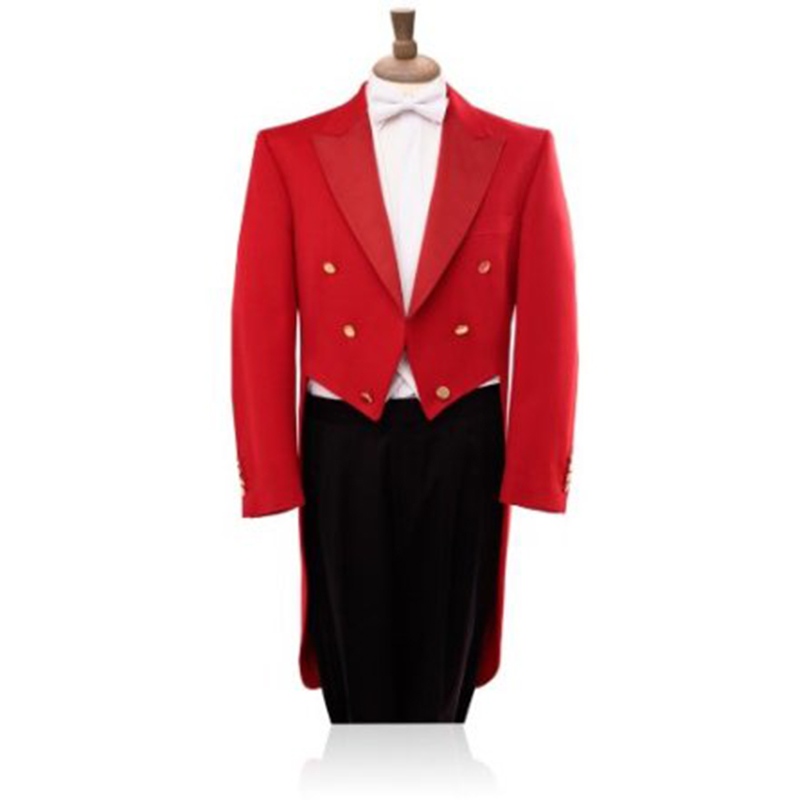 Men Formal Wear Black And White - Collection de manteau de smoking rouge