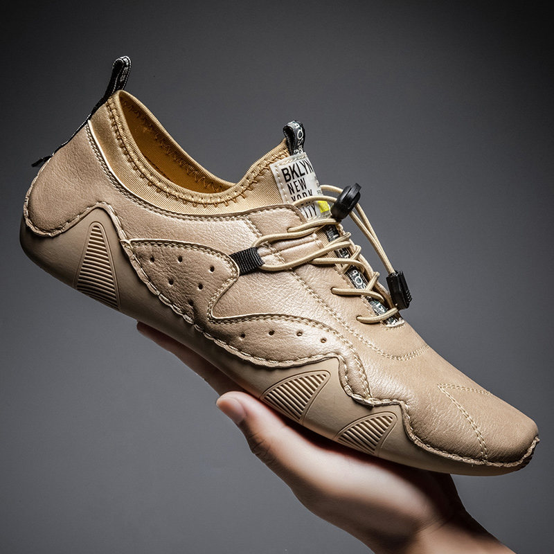 Men'S Luxury Formal Wear - Baskets décontractées en cuir pour hommes,