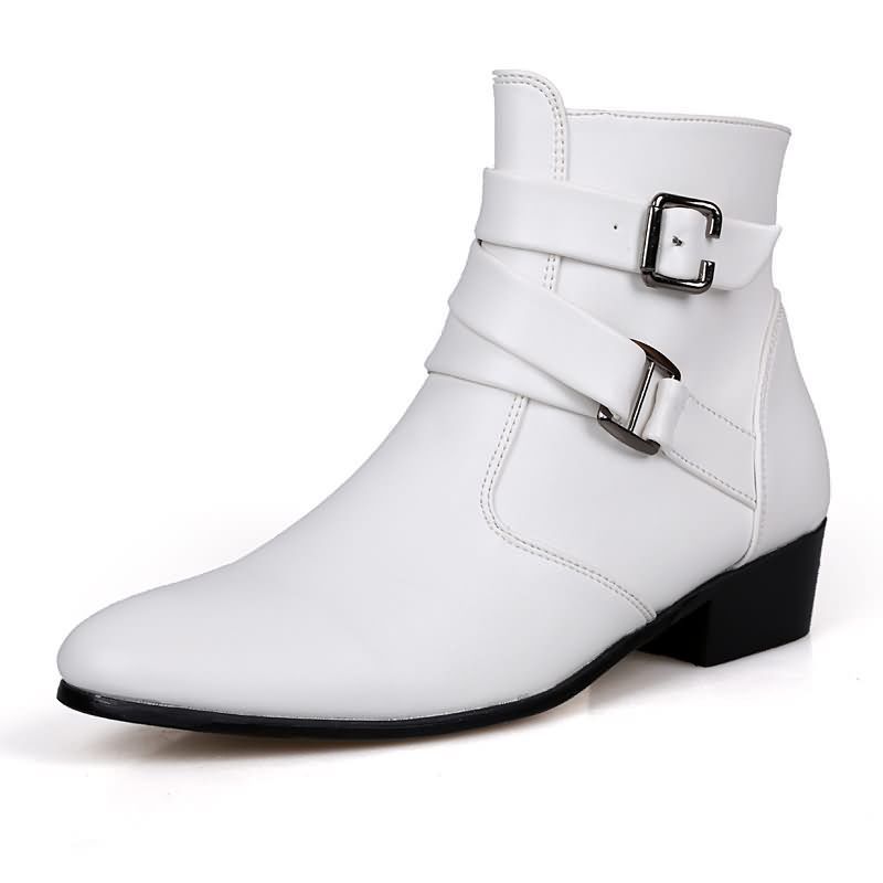 Men'S Formal Style - Bottines Chelsea en cuir de luxe