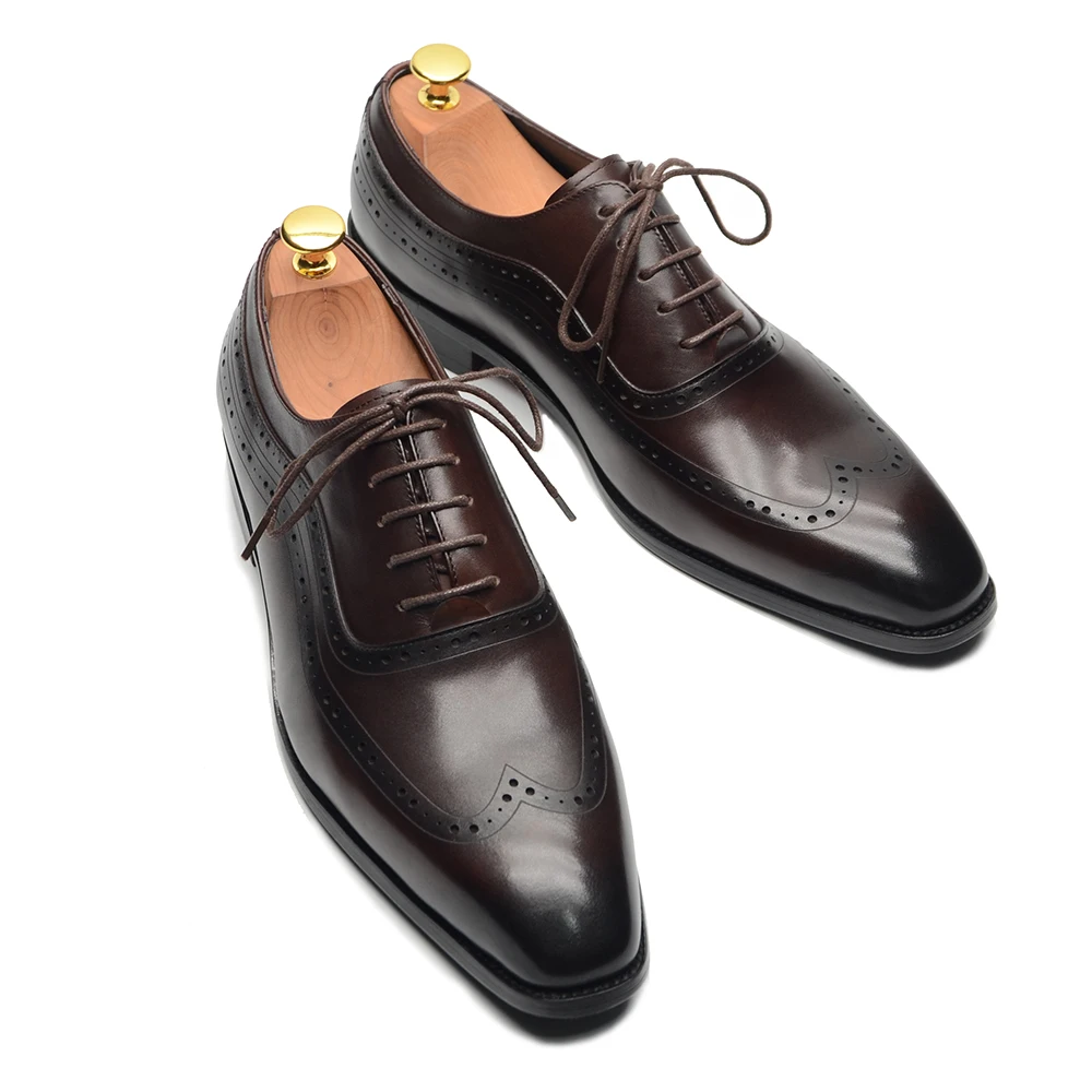 Men'S Luxury Formal Wear - Chaussures habillées Oxford à bout d'aile