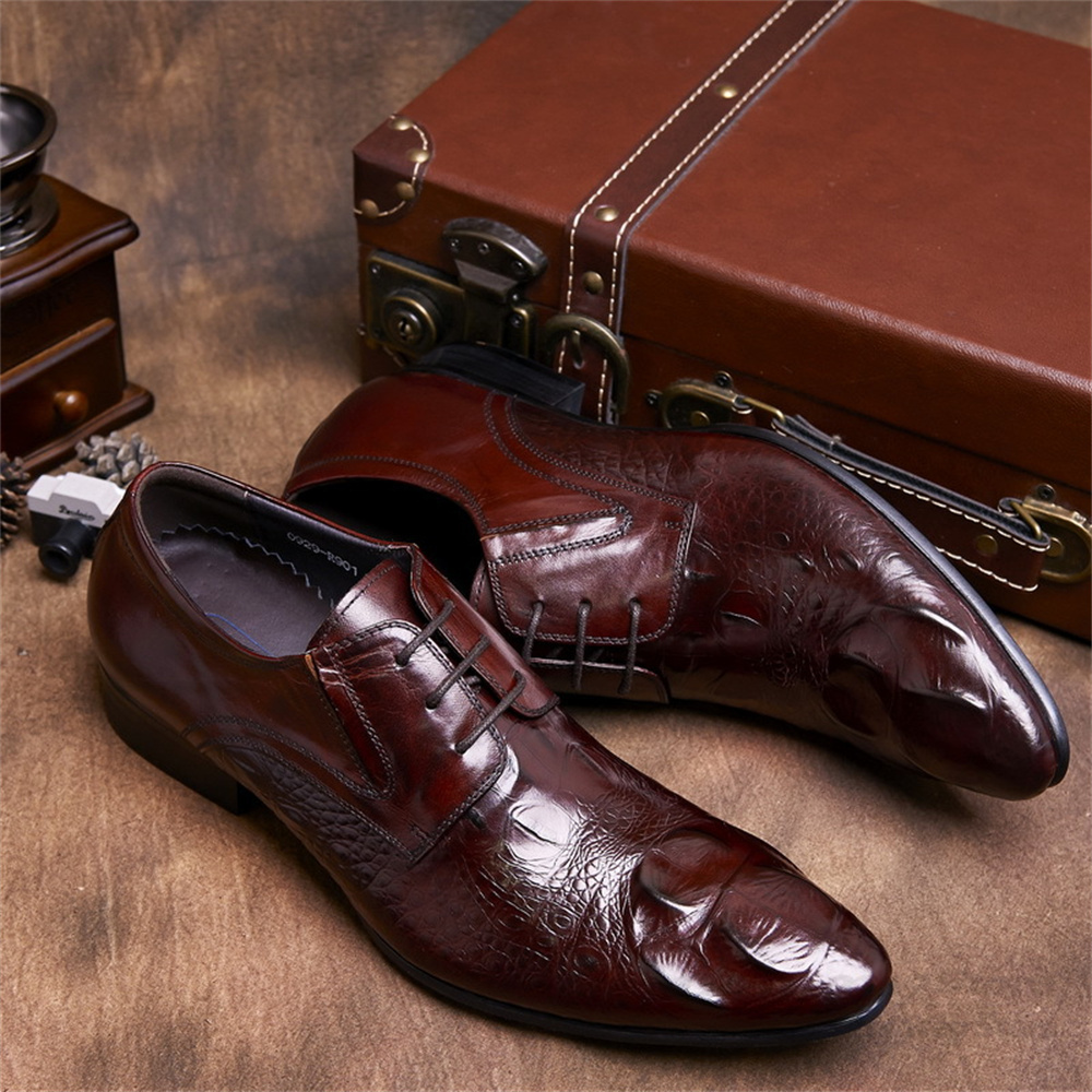 Men'S Formal Style - Peau de vache en relief motif
