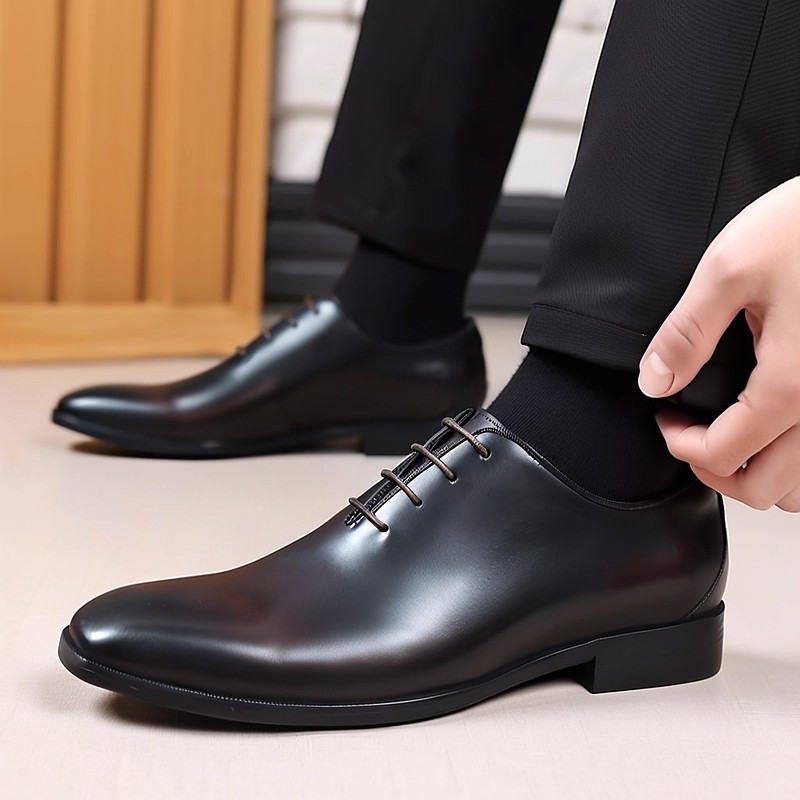 Men'S Luxury Formal Wear - Chaussures Oxford en cuir véritable pour