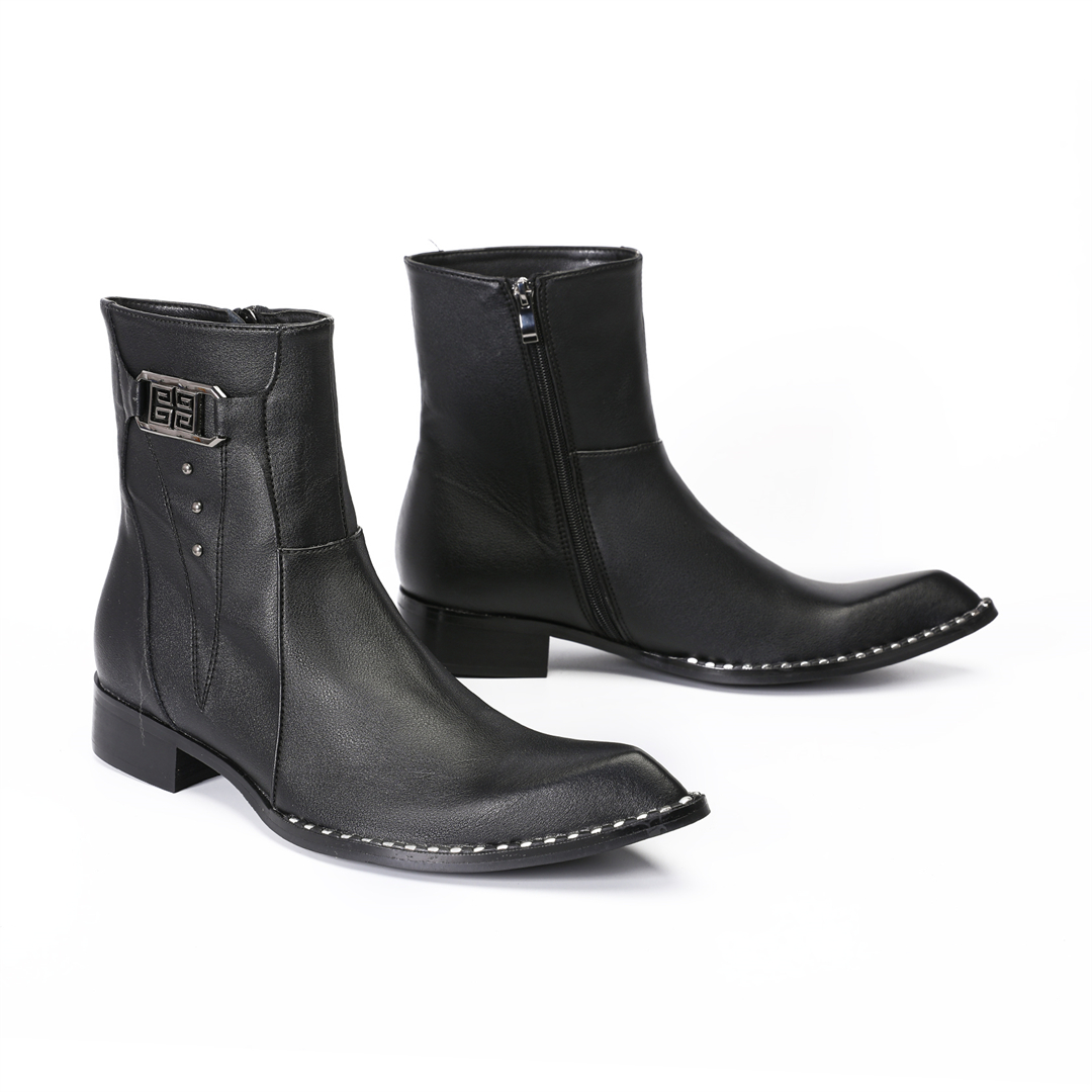 Bottines en cuir véritable à b - Men'S Formal Style avis et prix