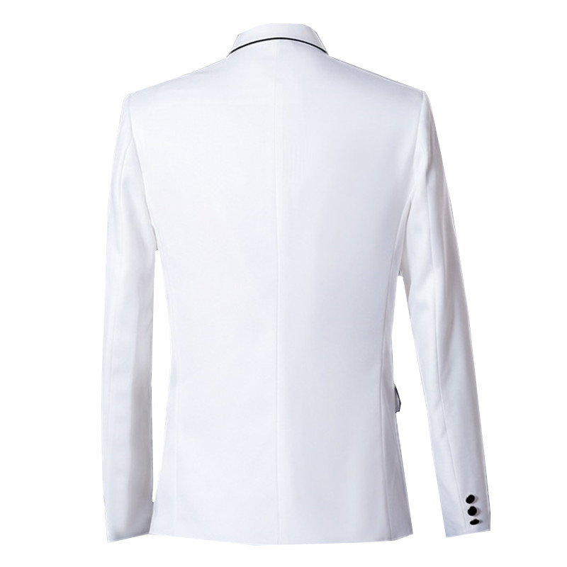 Nouveau costume décontracté bl - Men Formal Wear Black And White avis et prix