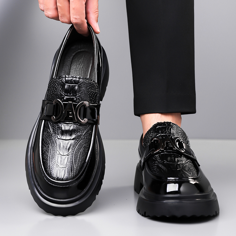 Chaussures en cuir pour hommes - Formal Men Daily Wear Footwear avis et prix