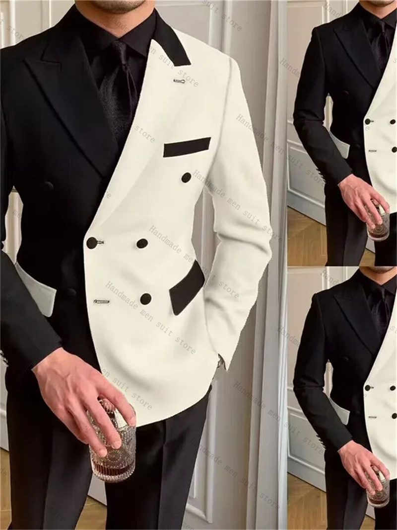 Costumes 2 pièces pour hommes, - Men Formal Wear Black And White avis et prix