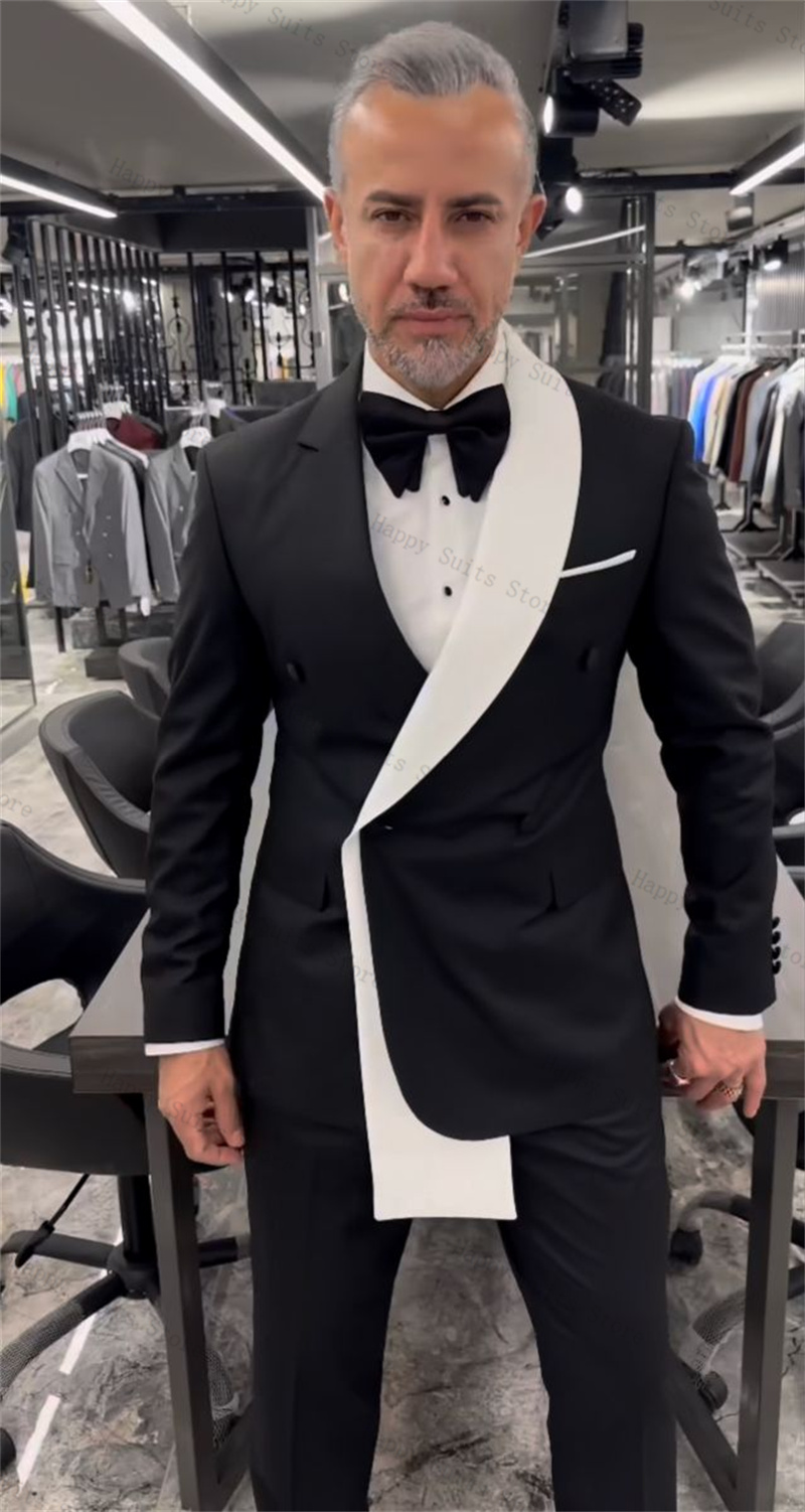 Ensemble de costume 2 pièces p - Men Formal Wear Black And White avis et prix