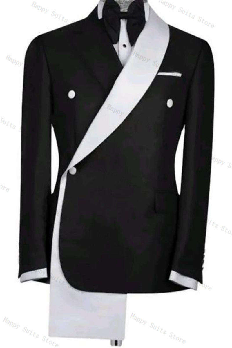 Ensemble de costume 2 pièces p - Men Formal Wear Black And White avis et prix