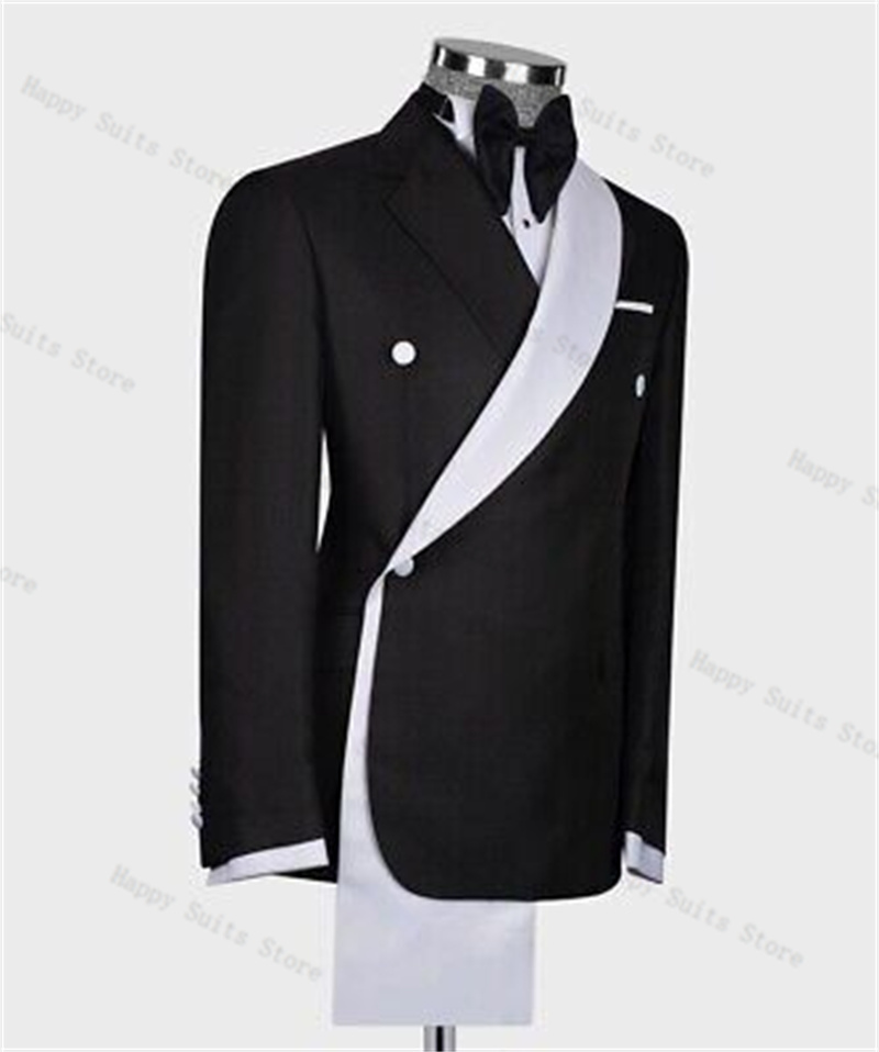 Ensemble de costume 2 pièces p - Men Formal Wear Black And White avis et prix