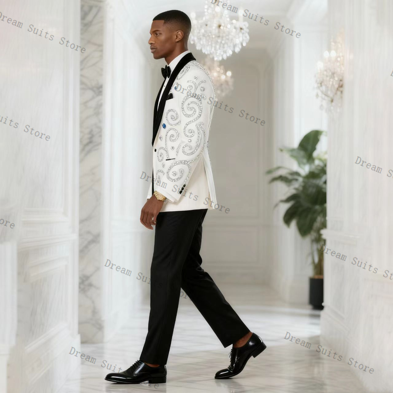 Ensemble de costume pour homme - Men Formal Wear Black And White avis et prix