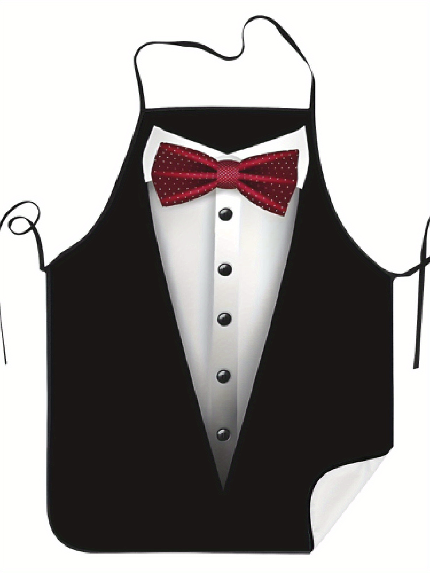 Tablier de smoking rouge avec  - Men Formal Wear Black And White avis et prix