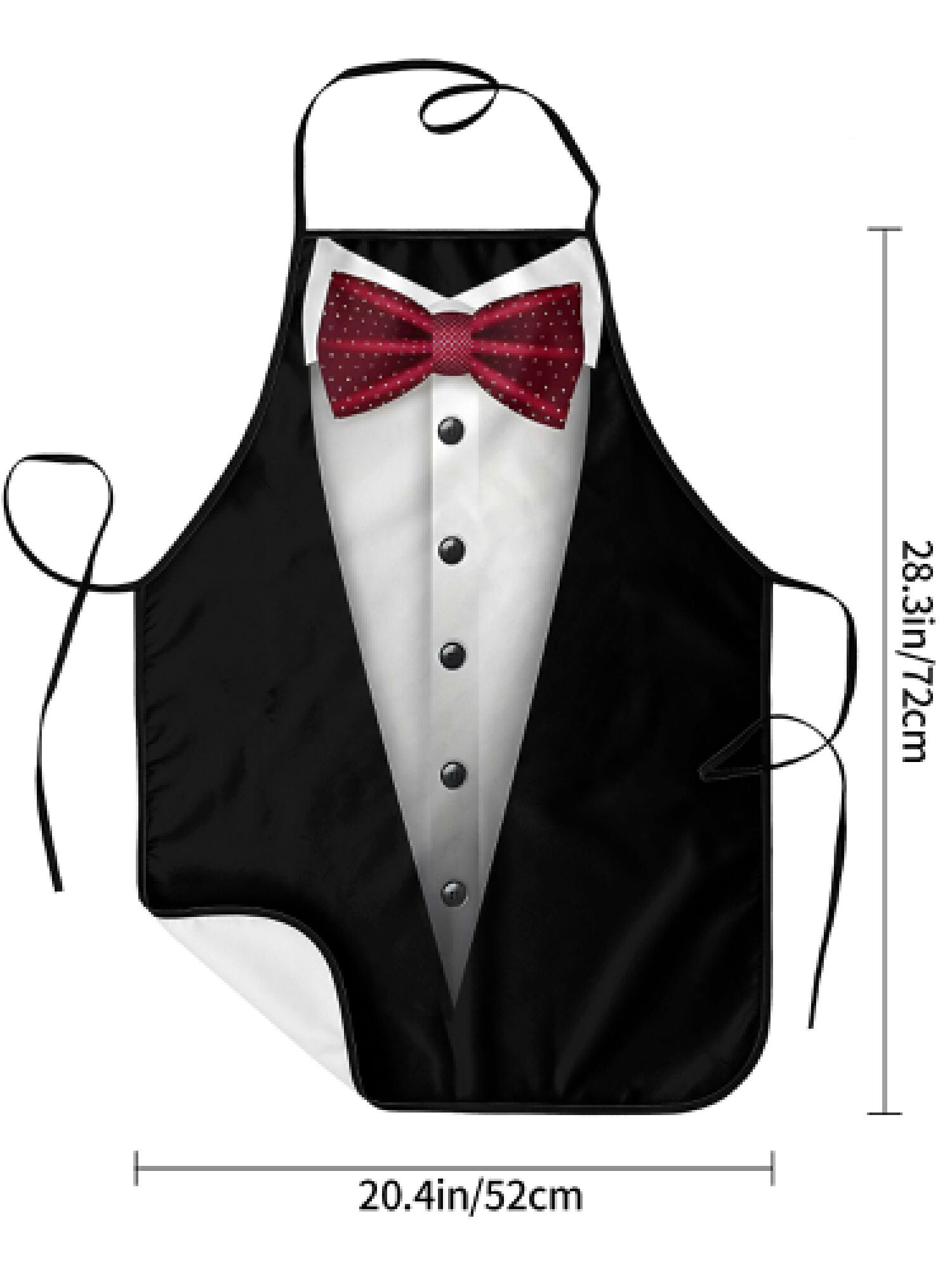 Tablier de smoking rouge avec  - Men Formal Wear Black And White avis et prix